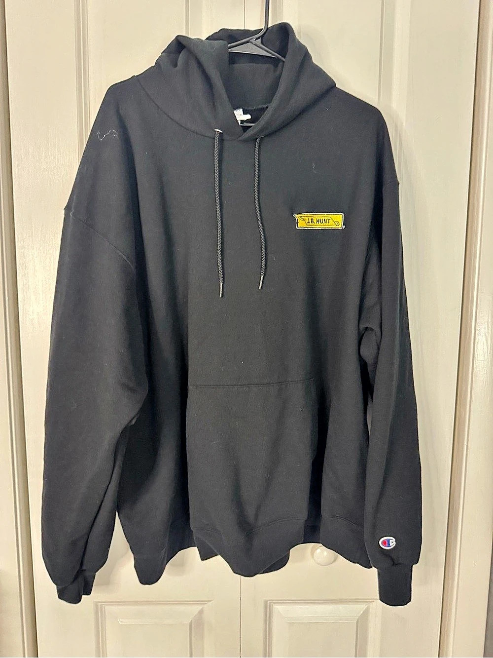 Champion Black Hoodie Size 3XL Like New JB Hunt